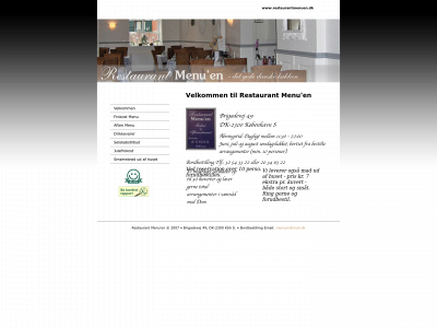 restaurantmenuen.dk snapshot