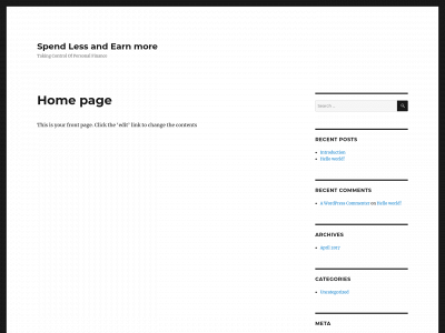 spendlessearnmore.com snapshot