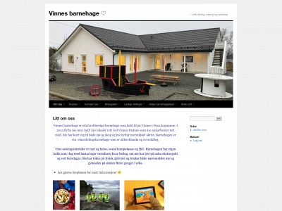 vinnesbarnehage.com snapshot