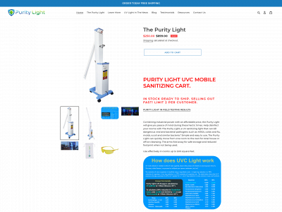 puritylight.com snapshot
