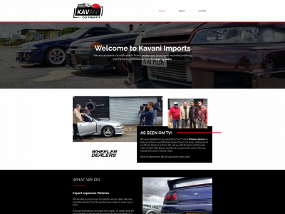 kavaniimports.com snapshot