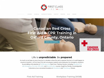 www.firstclassfirstaid.ca snapshot