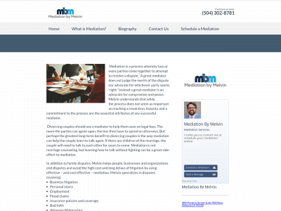 mediationbymelvin.com snapshot