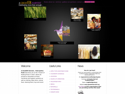 agreaterharvest.org snapshot