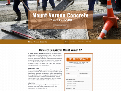 www.mountvernonconcrete.com snapshot