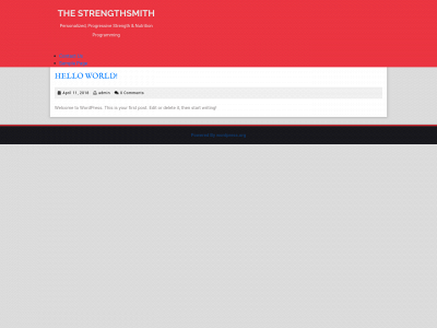 thestrengthsmith.com snapshot