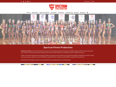 spectrumfitnessproductions.com snapshot
