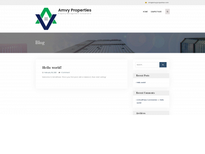 amvyproperties.com snapshot
