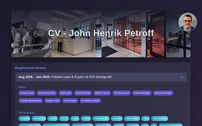 petroff.se snapshot