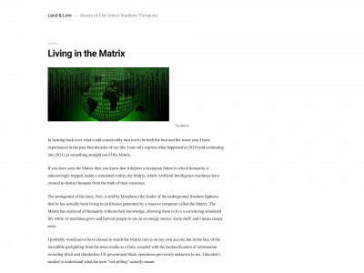landandlore.com snapshot