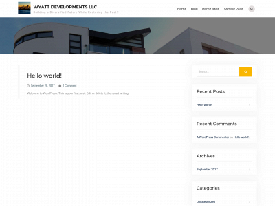 wyattdevelopmentsllc.com snapshot