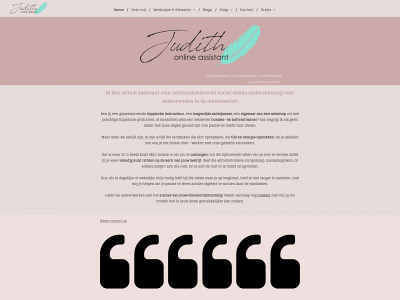 judithonlineassistant.nl snapshot