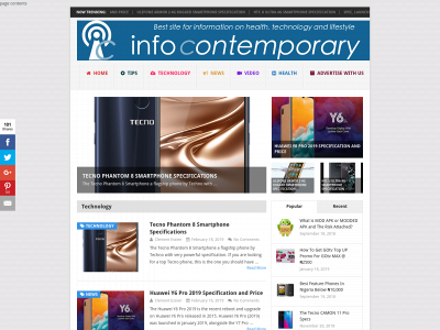 infocontemporary.com snapshot