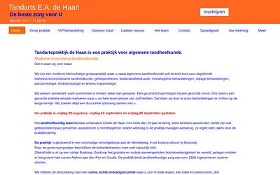 tandartsdehaan.nl snapshot