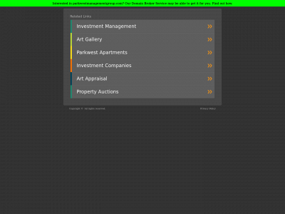 parkwestmanagementgroup.com snapshot