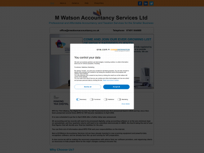 mwatsonaccountancy.co.uk snapshot