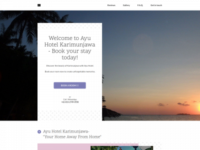 ayuhotel.com snapshot