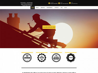 roofersandroswellnm.com snapshot