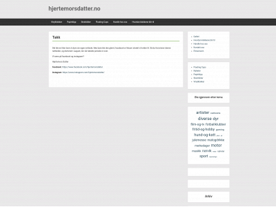 hjertemorsdatter.no snapshot