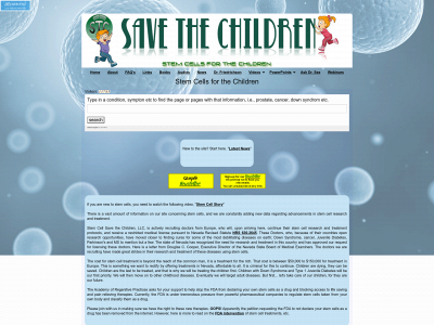 stemcell-savethechildren.com snapshot