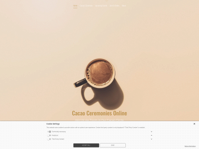 cacaoceremoniesonline.com snapshot