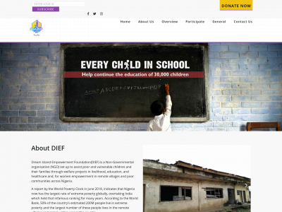 dief.org.ng snapshot