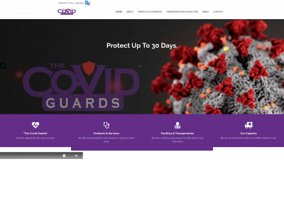 thecovidguards.com snapshot