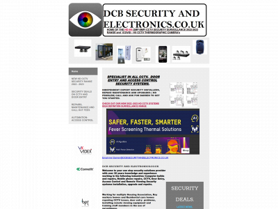 dcbsecurityandelectronics.co.uk snapshot
