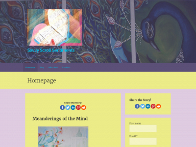 savvyscrollsentiments.com snapshot