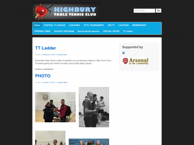 highburyttclub.co.uk snapshot
