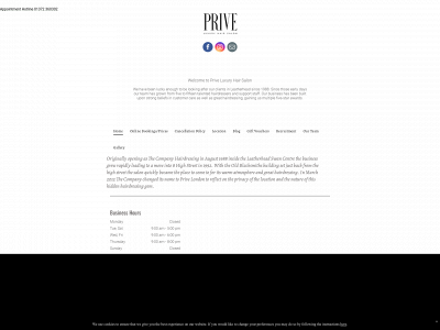 privelondon.co.uk snapshot