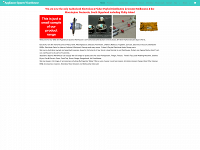 appliancespares.com.au snapshot