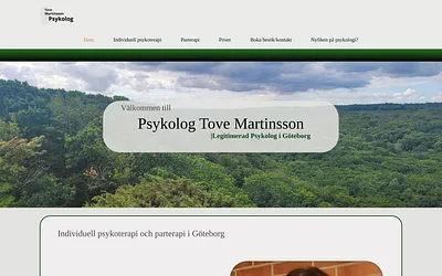 psykologtovemartinsson.se snapshot