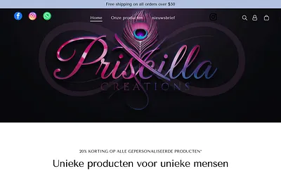 priscillacreations.nl snapshot