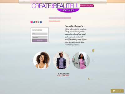 www.createthebeautiful.com snapshot