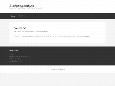 theperseveringrode.com snapshot