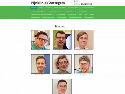 pijnkliniek-zottegem.be snapshot