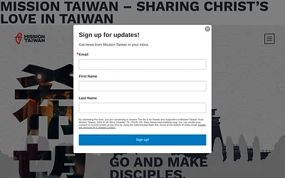 missiontaiwan.org snapshot