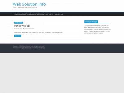 websolutioninfo.com snapshot