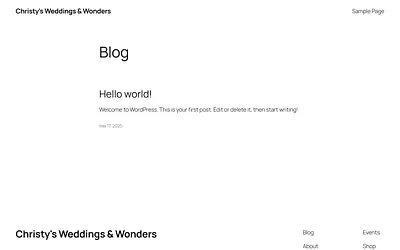 weddingsandwonders.com snapshot
