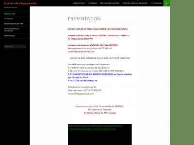 ecole-de-reflexologie-plantaire.be snapshot