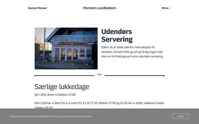 mormorslandkoekken.dk snapshot