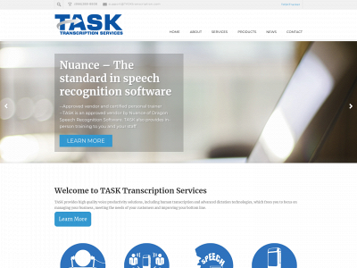 tasktranscription.com snapshot