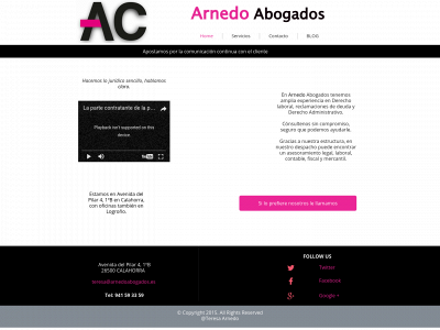 arnedoabogados.es snapshot