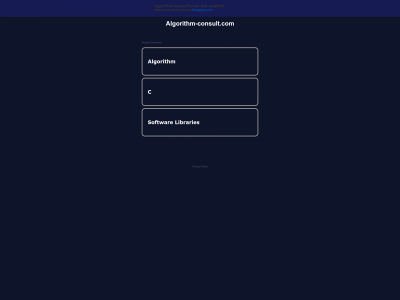 algorithm-consult.com snapshot
