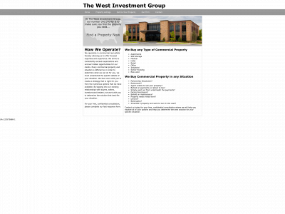 thewestinvestmentgroup.com snapshot