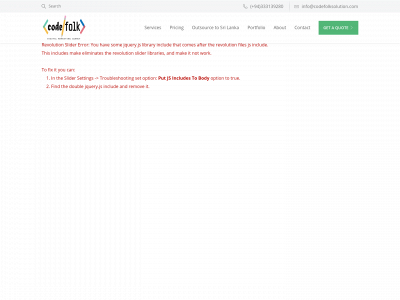 www.codefolksolution.com snapshot