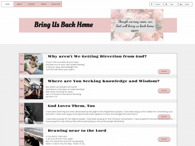 bringusbackhome.com snapshot