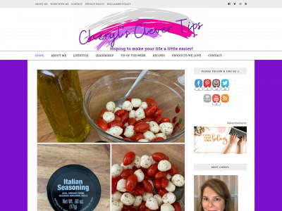 cherylsclevertips.com snapshot