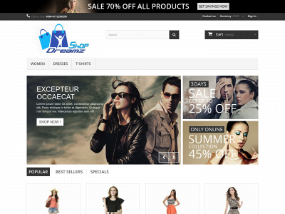 shopdreamz.com snapshot